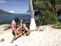 Find-Best-Pussy.com presents: Two girls fuck at caribian beach