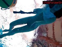 Find-Best-Pussy.com presents: Perfect shaved teen in the pool