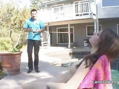 Find-Best-Pussy.com presents: Sunbathing teen fucked by not step dad