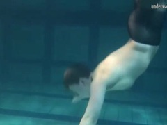 Find-Best-Pussy.com presents: Sporty girl in black pantyhose swims erotically