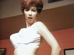 Find-Best-Pussy.com presents: Vintage huge tits lingerie striptease