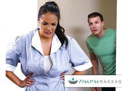 Find-Best-Pussy.com presents: Nurumassage hot maid discovers nuru with young lad