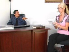 Find-Best-Pussy.com presents: Fucking in the office with fake tits blonde secretary nikki benz