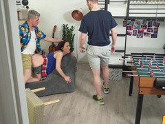 Find-Best-Pussy.com presents: Shaved brunette melany mendes moans while having a mmf threesome