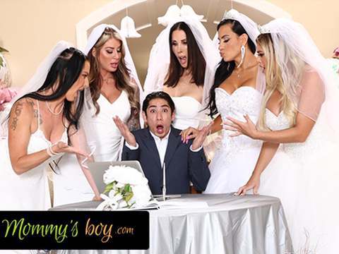 Find-Best-Pussy.com presents: Mommy's boy - furious milf brides reverse gangbang hung wedding planner for wedding planning mistake
