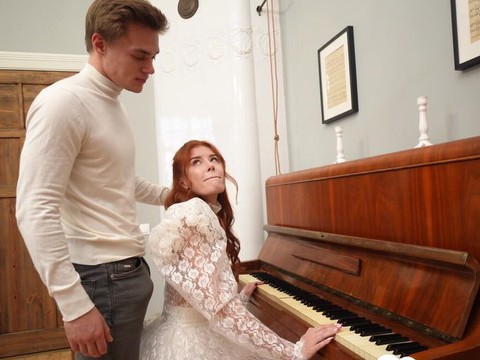 Find-Best-Pussy.com presents: Redhead pianist goes nuts for my hard dick after practice