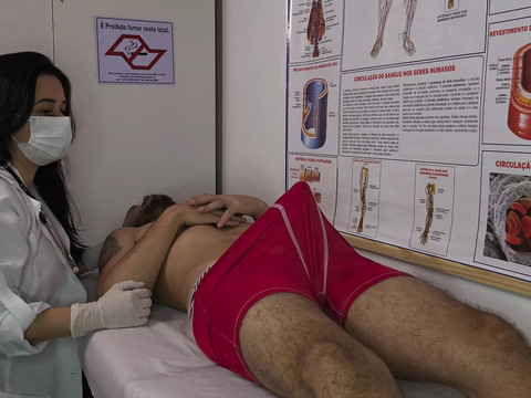 Find-Best-Pussy.com presents: Nurse gets excited by patient's erection