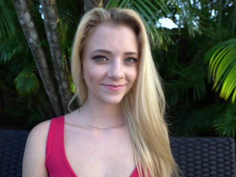 Find-Best-Pussy.com presents: Blonde neighbor riley star wants into the pool and offers her pussy