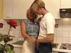Find-Best-Pussy.com presents: Fucking his busty aunt in the kitchen