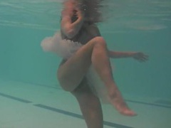 Find-Best-Pussy.com presents: Sheer white dress on a teen swimming in the pool
