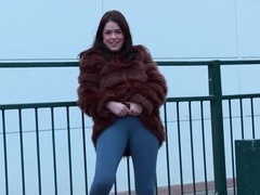 Find-Best-Pussy.com presents: Public pissing play makes this girl so horny