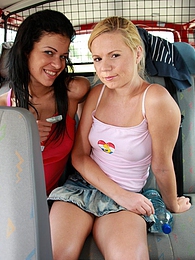 Find-Best-Pussy.com presents: Naughty young Ellis and her hot friend share a hard cock