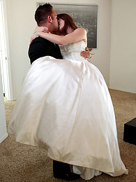 Find-Best-Pussy.com presents: Bride with big fake tits Veronica Vain gets her trimmed pussy nailed deep