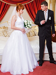 Find-Best-Pussy.com presents: Redhead Czech bride Lucy Bell getting double fucked on her wedding day