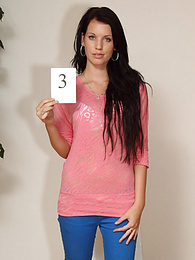Find-Best-Pussy.com presents: Intriguing teen Angela A gets naked in a casting and shows her hot ass and pussy