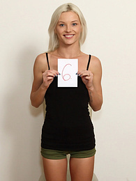 Find-Best-Pussy.com presents: Blond hungarian teen Zazie Skymm gets completely naked during a solo shoot