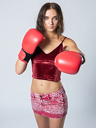 Find-Best-Pussy.com presents: Sexy Ukrainian belle Oxana Chic strips off her clothes and poses nude in a gym